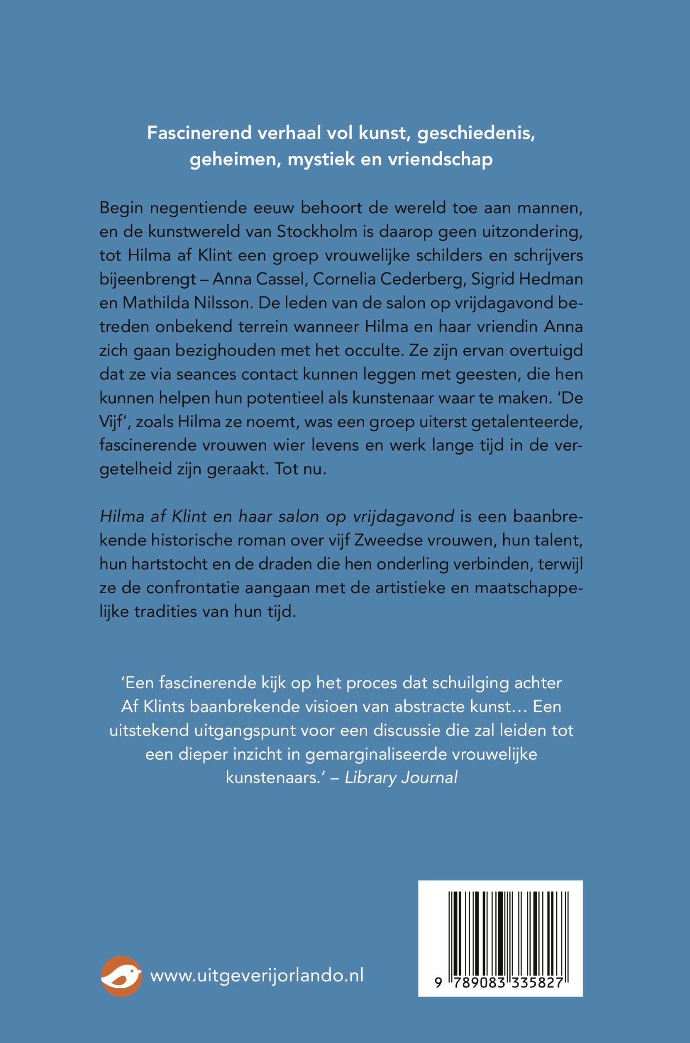 Achterkant van Hilma af Klint en haar salon op vrijdagavond