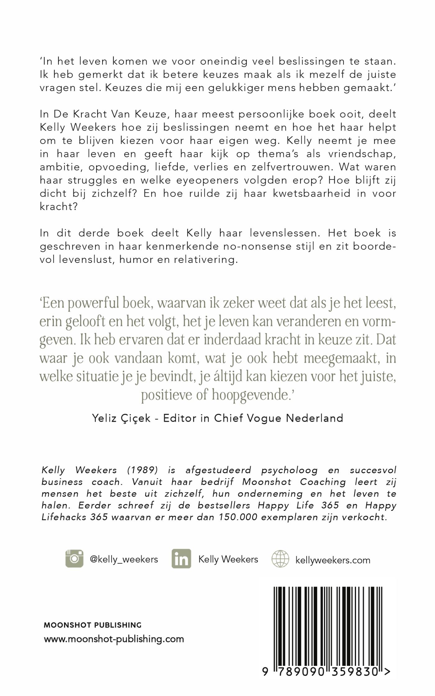 Achterkant van De kracht van keuze