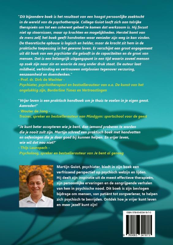 Achterkant van Vrijer leven door jezelf te zijn