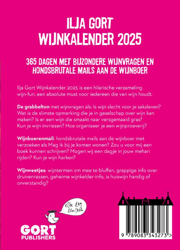 Achterkant van Ilja Gort Wijnkalender 2025