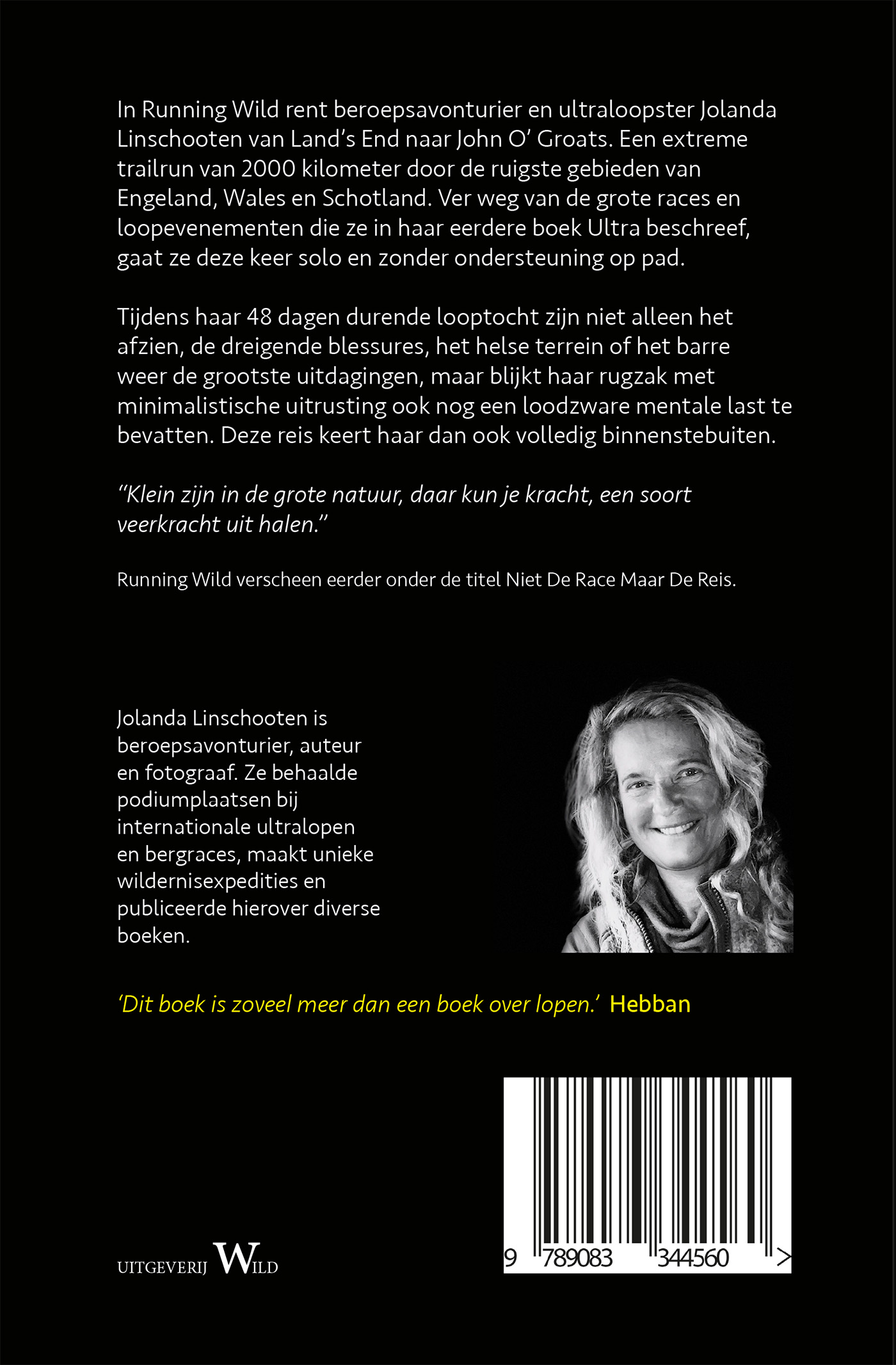 Achterkant van Running Wild