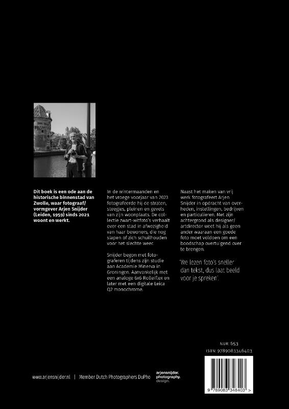 Achterkant van De charme en schoonheid van de historische stad Zwolle