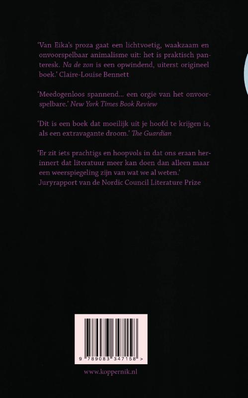 Achterkant van Na de zon