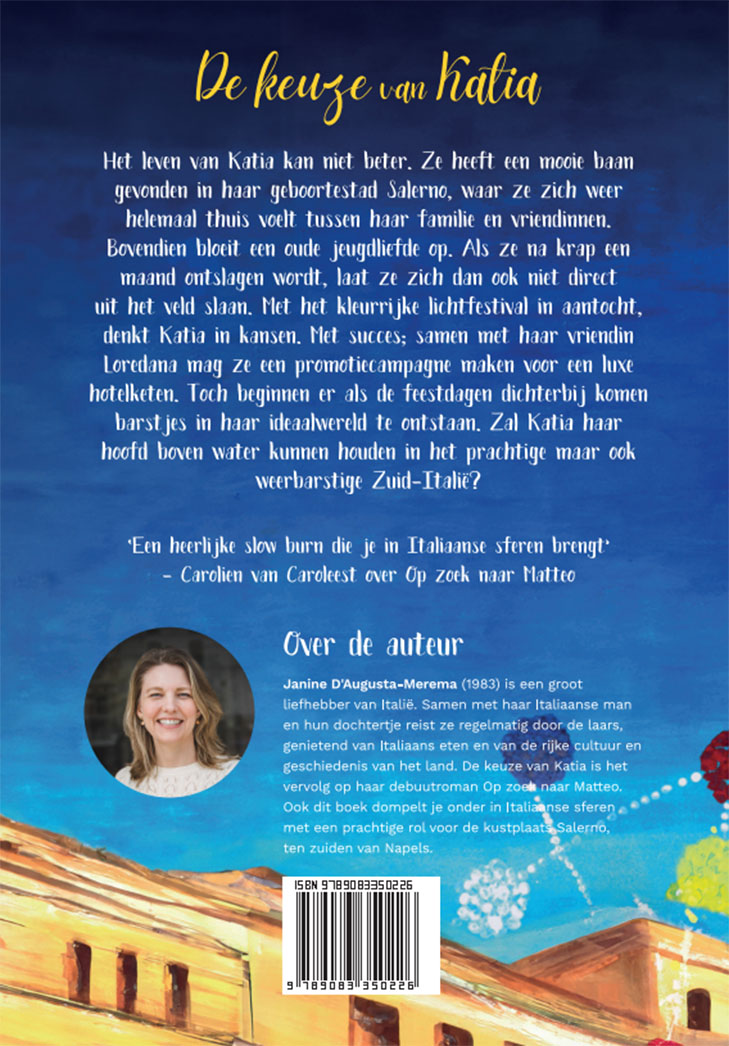 Achterkant van De keuze van Katia