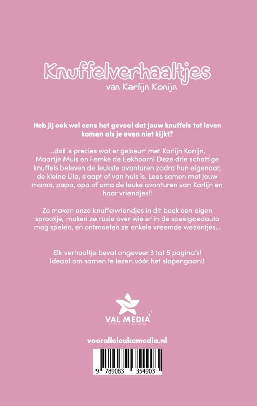 Achterkant van Karlijn Konijn Knuffelverhaaltjes