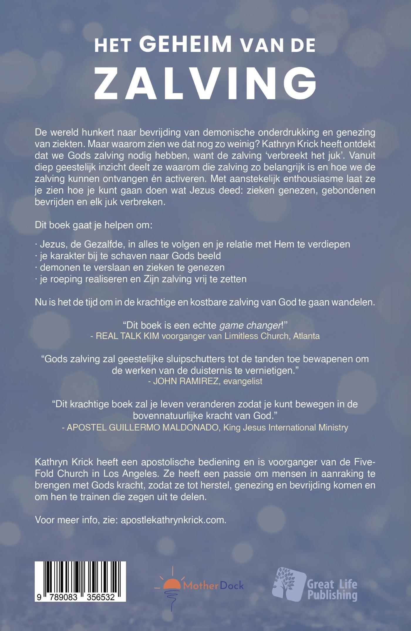Achterkant van Het geheim van de zalving