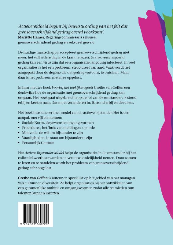 Achterkant van Voorbij het toekijken