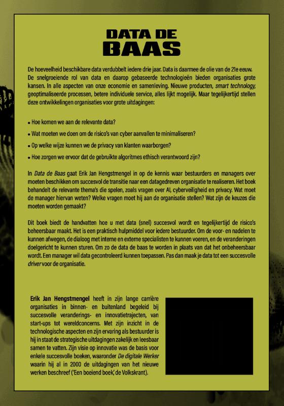 Achterkant van Data de baas