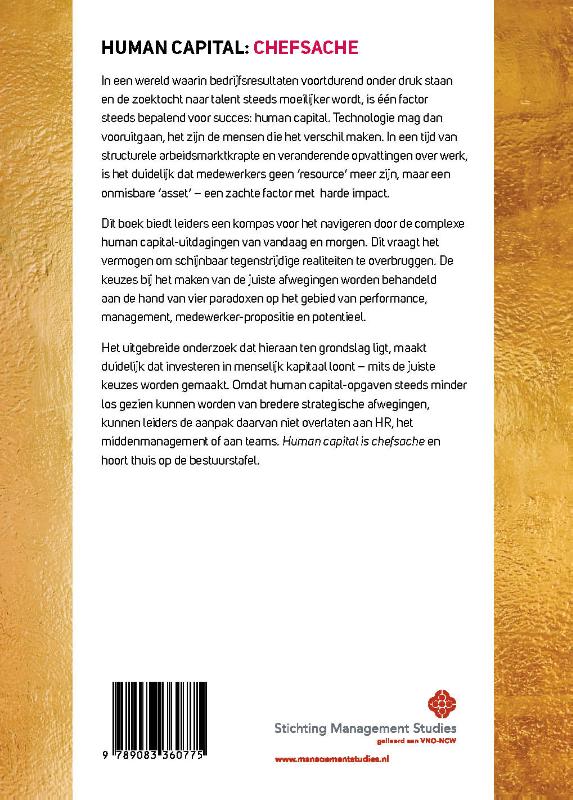 Achterkant van Human Capital: Chefsache
