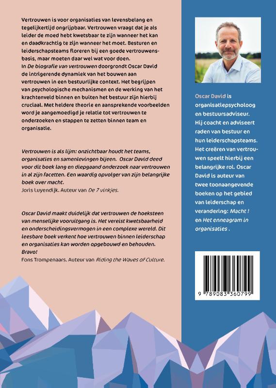 Achterkant van De biografie van vertrouwen