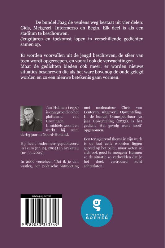 Achterkant van Jaag de veulens weg