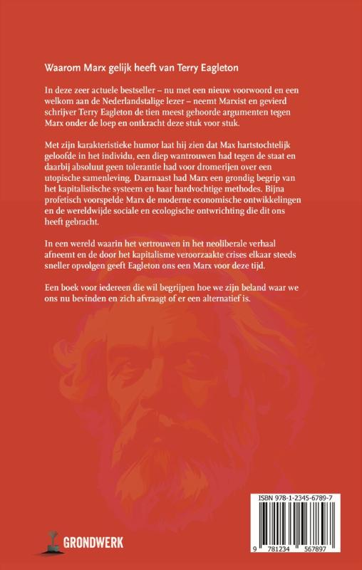 Achterkant van Waarom Marx gelijk heeft