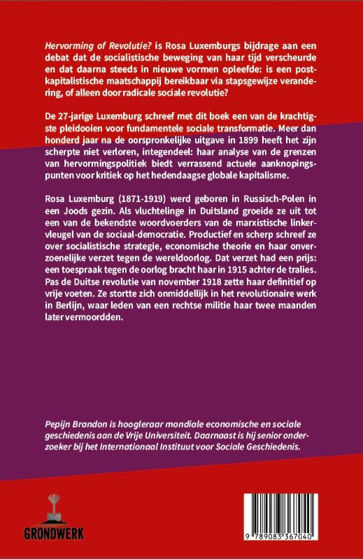 Achterkant van Hervorming of revolutie?