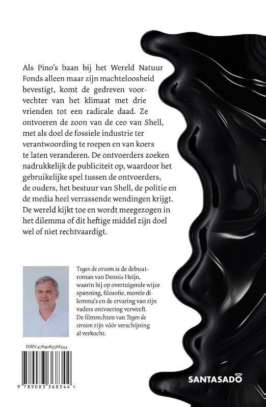 Achterkant van Tegen de stroom
