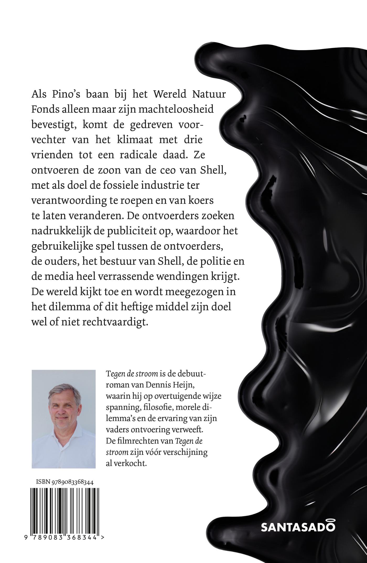 Achterkant van Tegen de stroom