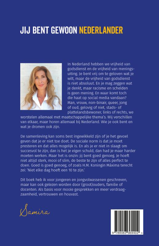 Achterkant van Jij bent gewoon Nederlander