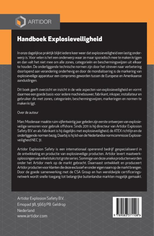 Achterkant van Handboek Explosieveiligheid