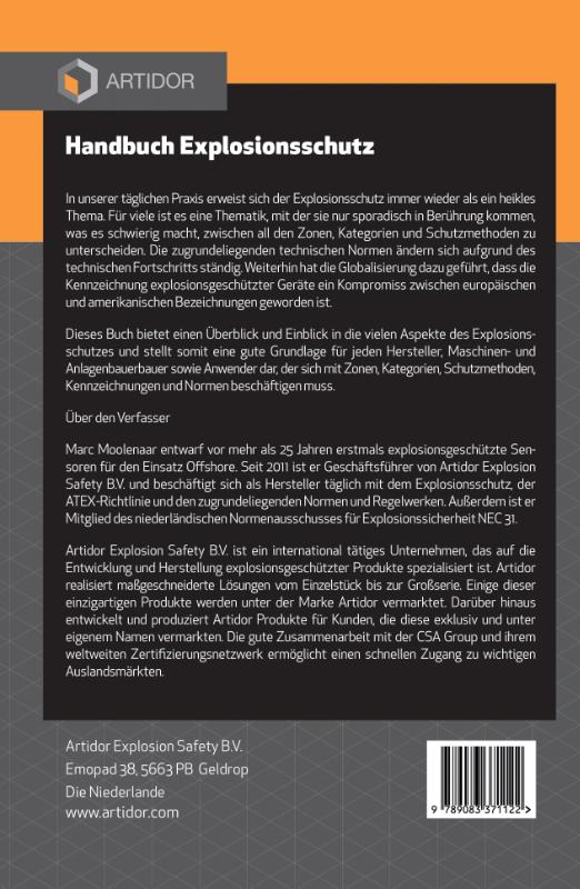 Achterkant van Handbuch Explosionsschutz