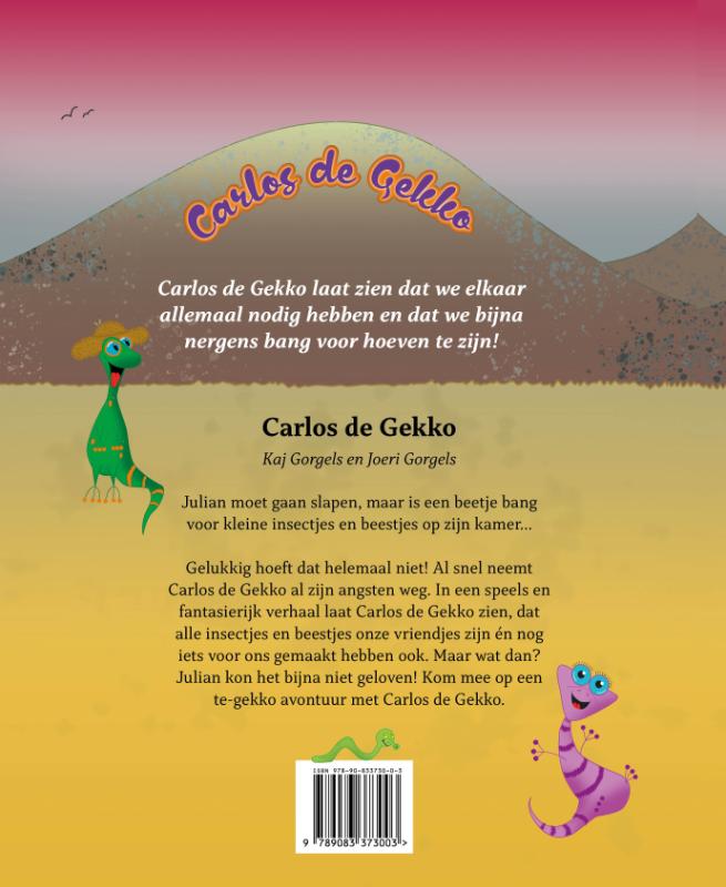 Achterkant van Carlos de Gekko