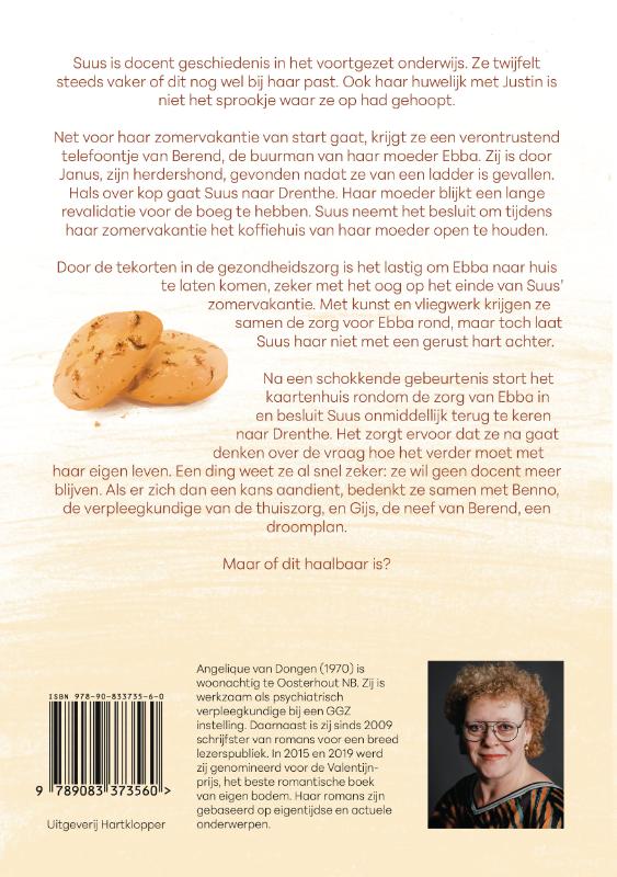 Achterkant van Cappuccino en bitterkoekjes