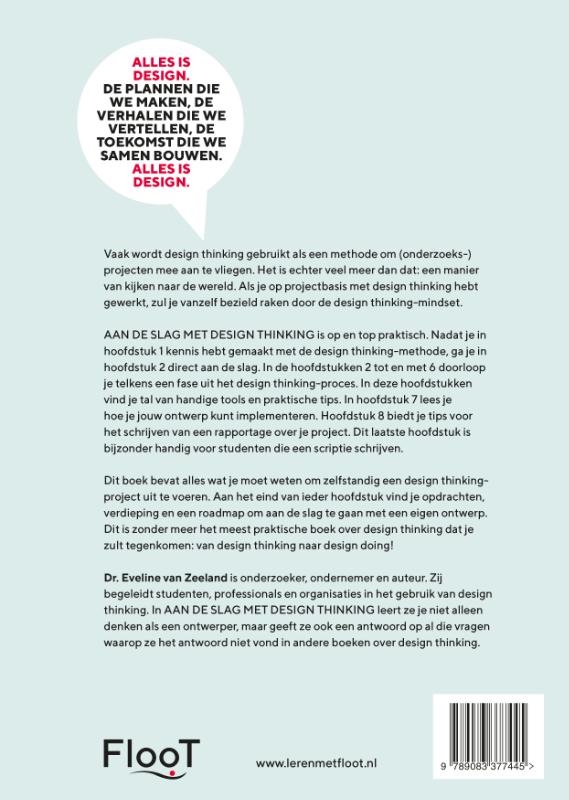 Achterkant van Aan de slag met design thinking
