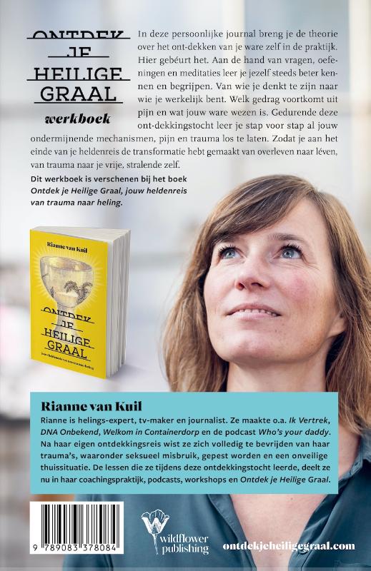 Achterkant van Ontdek je heilige graal Werkboek