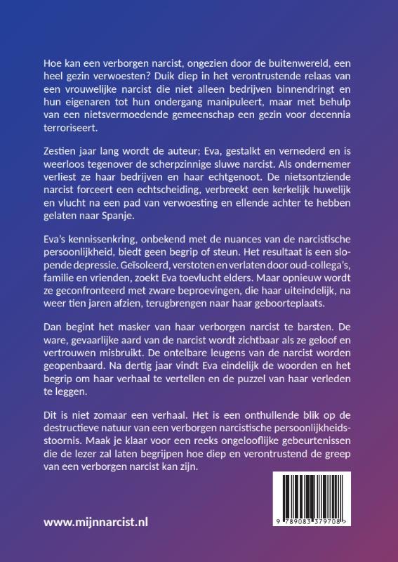 Achterkant van IN DE SCHADUW VAN HET NARCISTISCH DOOLHOF