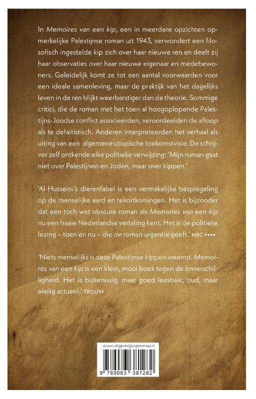 Achterkant van Memoires van een kip