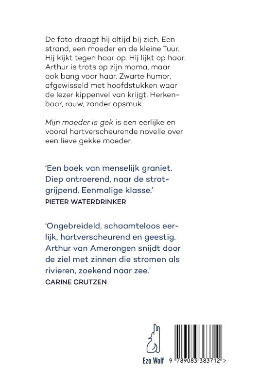 Achterkant van Mijn moeder is gek