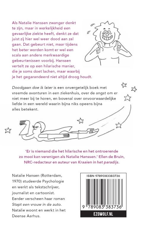 Achterkant van Doodgaan doe ik later