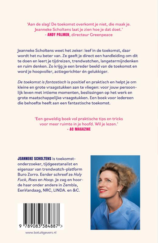 Achterkant van De toekomst is fantastisch