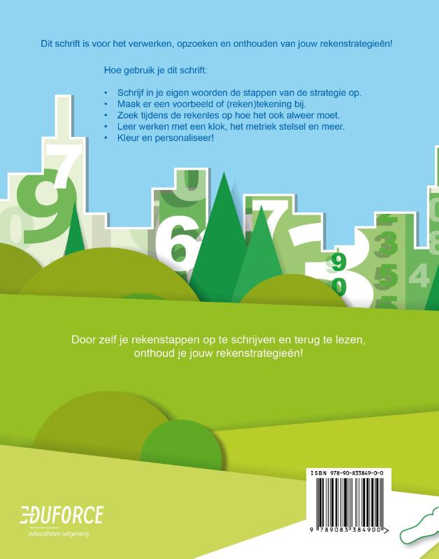 Achterkant van Mijn strategieschrift rekenen