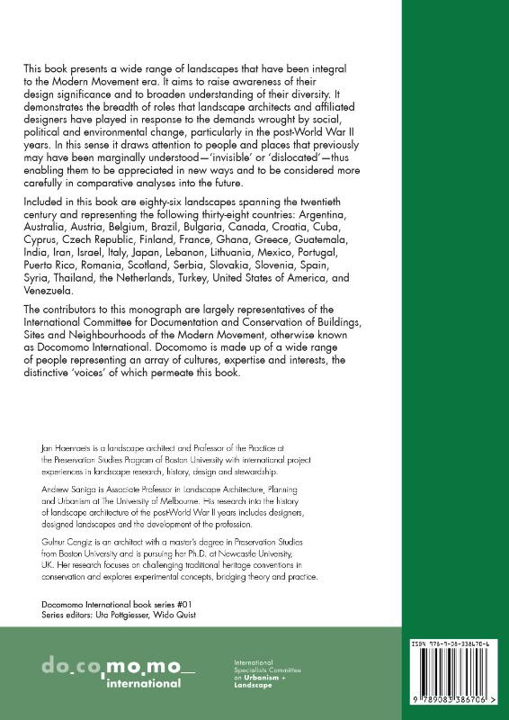 Achterkant van Landscape Architecture and Infrastructure of the Twentieth Century