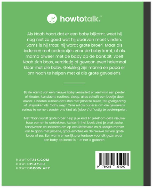 Achterkant van Noah wordt grote broer