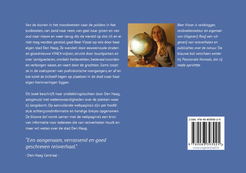 Achterkant van De blauwe bol