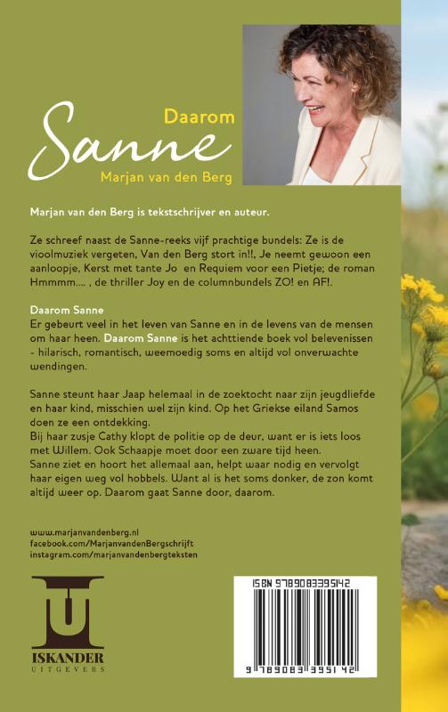 Achterkant van Daarom Sanne