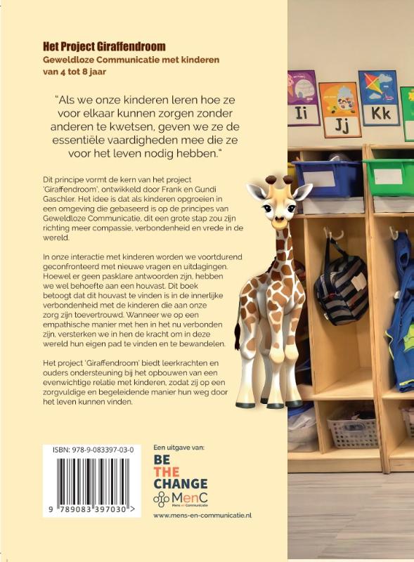 Achterkant van Het project giraffendroom