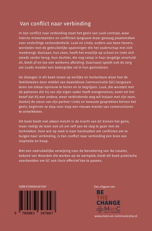 Achterkant van Van conflict naar verbinding