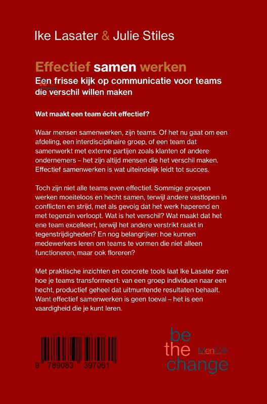 Achterkant van Effectief samenwerken