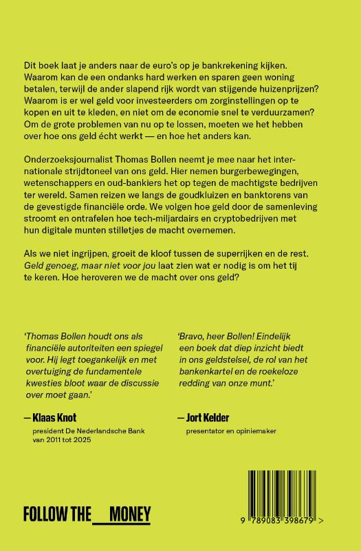 Achterkant van Geld genoeg, maar niet voor jou