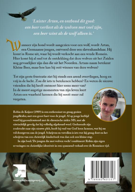 Achterkant van De jongen die met wolven vocht