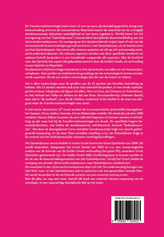 Achterkant van Transformatieastrologie