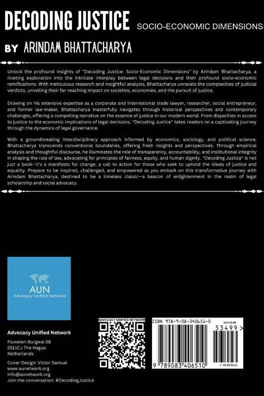 Achterkant van DECODING JUSTICE: SOCIO-ECONOMIC DIMENSIONS