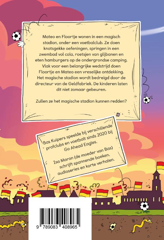 Achterkant van Het magische stadion