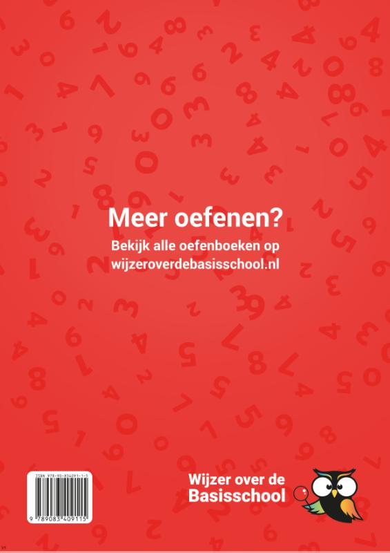 Achterkant van Rekenen Groep 8 Oefenboek - deel 2