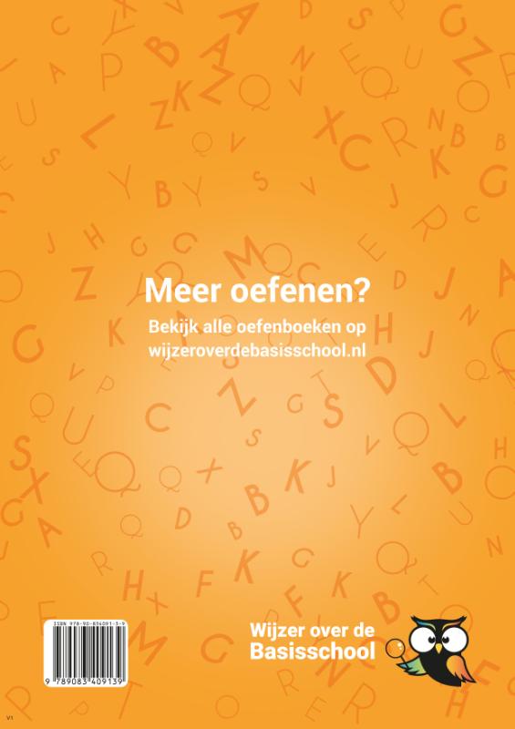 Achterkant van Spelling Groep 7 Oefenboek