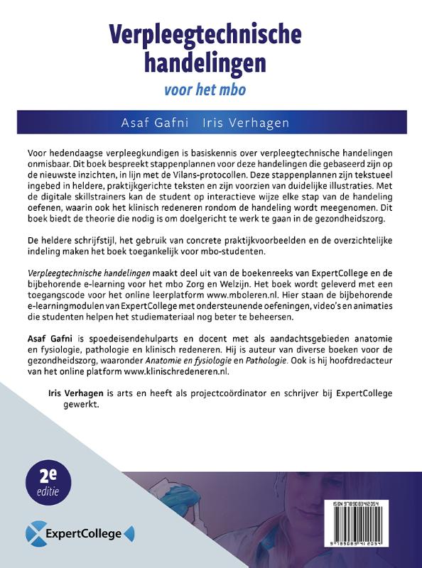Achterkant van Verpleegtechnische handelingen voor het mbo