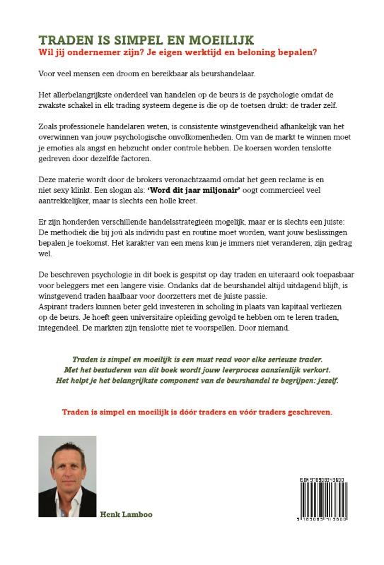 Achterkant van Traden is simpel en moeilijk