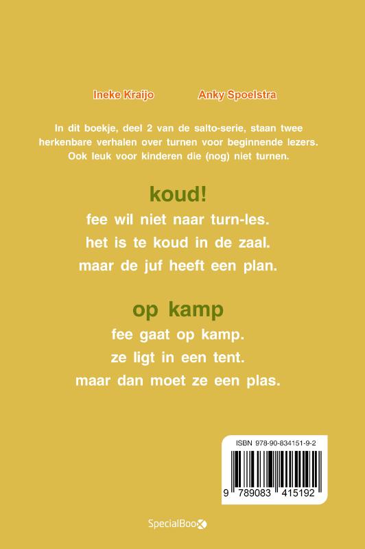 Achterkant van Koud & op kamp