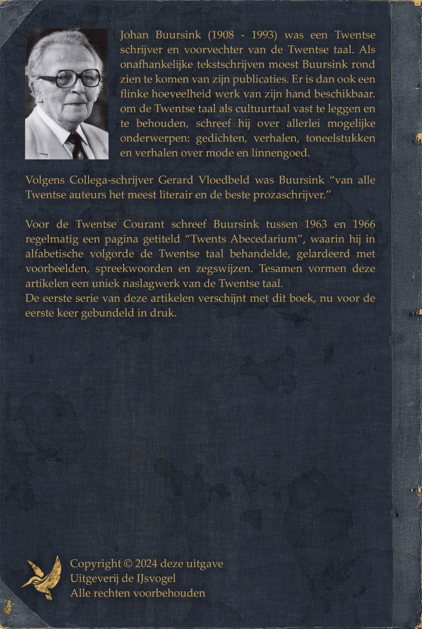 Achterkant van Twents Abecedarium